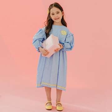 Bimbobimba Girls Dress Shoes Mary Jane Flats for Little Kid Toddler - Ivory