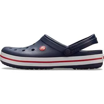 Crocs Men's and Women's Crocband Clog, Navy, 9 Women/7 Men, 11016