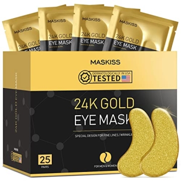 Maskiss 24K Gold Under Eye Patches for Dark Circles