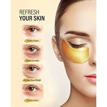 Maskiss 24K Gold Under Eye Patches for Dark Circles