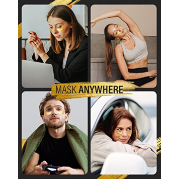 Maskiss 24K Gold Under Eye Patches for Dark Circles