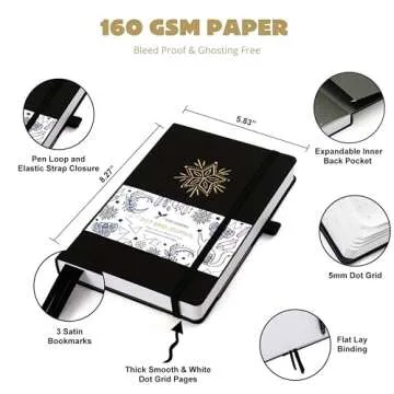 VIVID SCRIBBLES Dotted Journal for Creative Expression