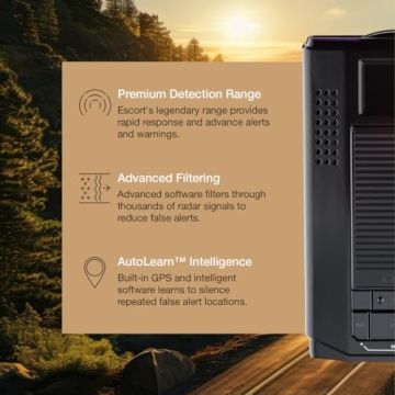 Escort MAX 3 Laser Radar Detector Bluetooth AutoLearn Tech