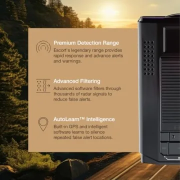 Escort MAX 3 Laser Radar Detector Bluetooth AutoLearn Tech