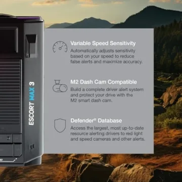 Escort MAX 3 Laser Radar Detector Bluetooth AutoLearn Tech