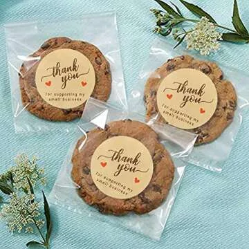 500 Pcs Kraft Thank You Stickers, Perfect for Gifts & Packaging