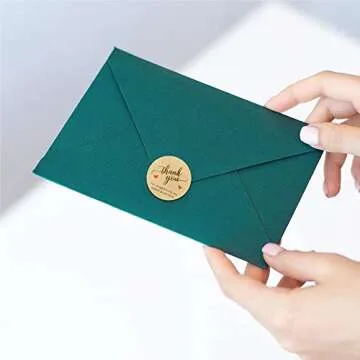 500 Pcs Kraft Thank You Stickers, Perfect for Gifts & Packaging