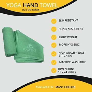 Yoga Hand Towel - Ultra Soft Microfiber for Comfort
