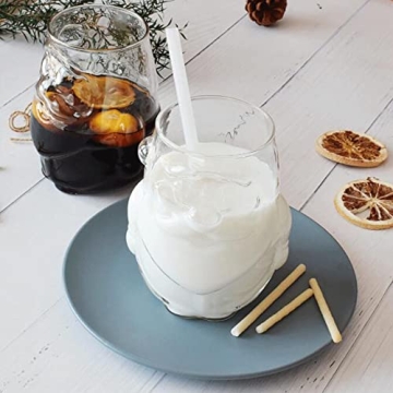 RockTrend Santa Claus Shaped Glass Mug for Holiday Joy