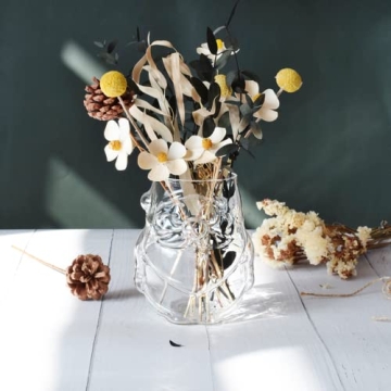 RockTrend Santa Claus Shaped Glass Mug for Holiday Joy