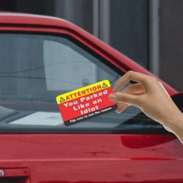 PARTH iMPEX You Parked Like an Idiot Business Cards (Pack of 100) Bad Parking Cards 3.5"x2" Multi Reasons Violation stocking stuffers for adults