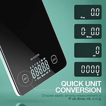 Measurik Food Scale - Multifunction Digital Kitchen Scale - Weight Ounces and Grams, Batteries Included