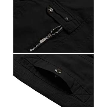 Wantdo Lightweight Cotton Jacket for Men - Casual & Windproof