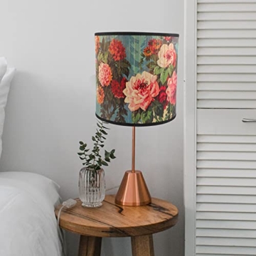 VOSAREA Vintage Clip On Drum Lampshade for Elegant Illumination