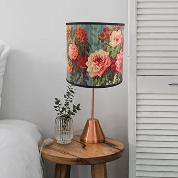 VOSAREA Vintage Clip On Drum Lampshade for Elegant Illumination