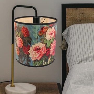 VOSAREA Vintage Clip On Drum Lampshade for Elegant Illumination