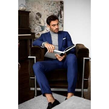 Stuhrling Men's Pro Dive Watch with Blue Dial and Steel Bracelet