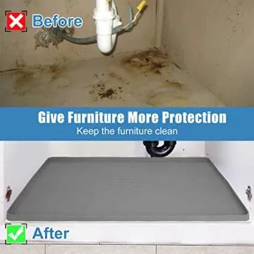 BEESVO Under Sink Mat Kitchen & Bathroom Liner