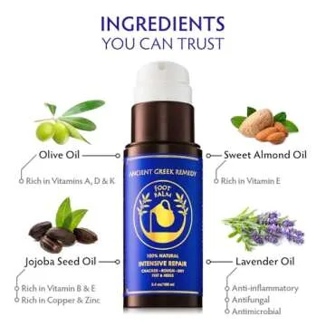 Ancient Greek Remedy Organic Foot Balm - Heal Cracked Feet