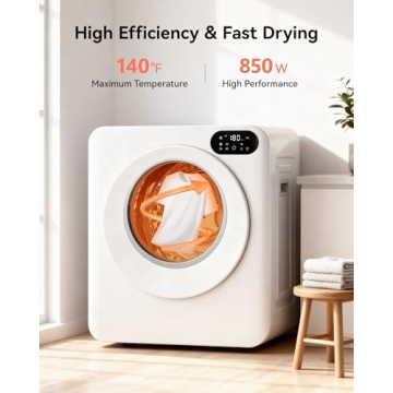 Euhomy 1.5 Cu.Ft Portable Clothes Dryer for Efficient Drying