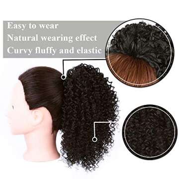 Vigorous Afro Kinky Synthetic Ponytail for Women