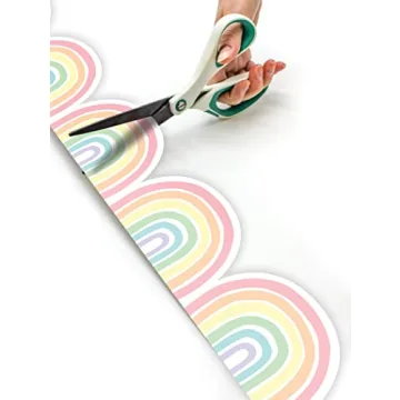 Pastel Rainbow Classroom Border Trim for Vibrant Decor