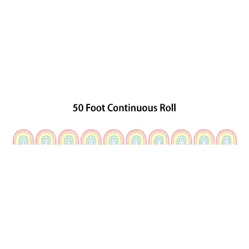 Pastel Rainbow Classroom Border Trim for Vibrant Decor
