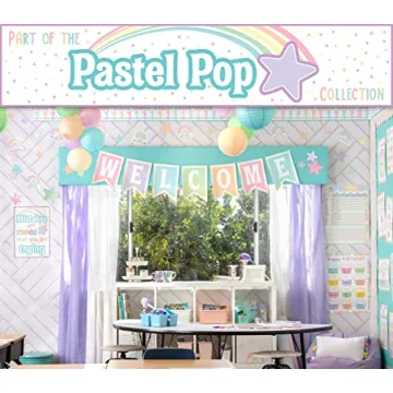Pastel Rainbow Classroom Border Trim for Vibrant Decor