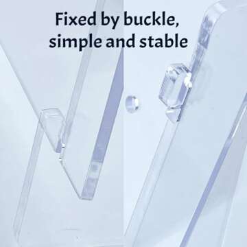 LUGUNU Reusable Large Acrylic Donut Wall Display On Table Donut Wall for Baby Showers Bridal Shower Wedding Party Birthday Decorations, 9 Pillars, 12 x 16 Inches (Say Donuts)