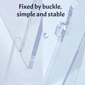 LUGUNU Reusable Large Acrylic Donut Wall Display On Table Donut Wall for Baby Showers Bridal Shower Wedding Party Birthday Decorations, 9 Pillars, 12 x 16 Inches (Say Donuts)