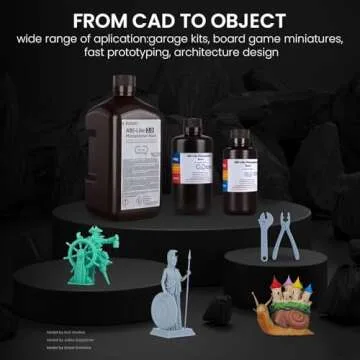 ELEGOO ABS-Like 3D Printer Resin LCD UV-Curing Resin 405nm Standard Photopolymer Resin for Mars Saturn Jupiter MSLA DLP LCD 3D Printing Clear Blue 500g