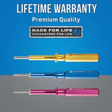 Jonard Tools KR-260 3 Piece Extraction Tool Kit with Leather Case