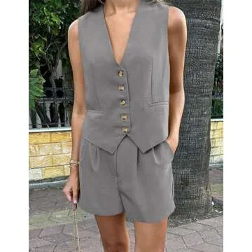 PRETTYGARDEN Women's Summer 2 Piece Outfits Matching Sets