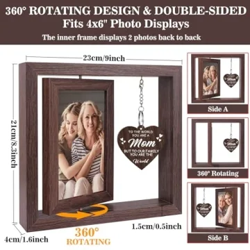 Boiveco Christmas Gifts for Mom from Daughter Son, New Mom Gifts Mom Christmas Gifts, Mothers Day Gifts for Mom Mother Wife Mom Birthday Gifts Mothers Day Picture Frame 4x6