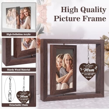 Boiveco Christmas Gifts for Mom from Daughter Son, New Mom Gifts Mom Christmas Gifts, Mothers Day Gifts for Mom Mother Wife Mom Birthday Gifts Mothers Day Picture Frame 4x6