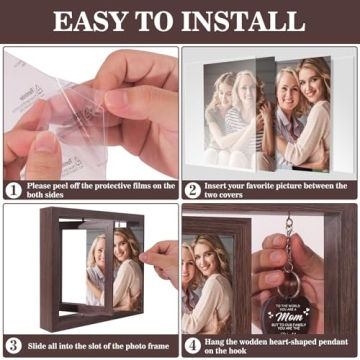 Boiveco Christmas Gifts for Mom from Daughter Son, New Mom Gifts Mom Christmas Gifts, Mothers Day Gifts for Mom Mother Wife Mom Birthday Gifts Mothers Day Picture Frame 4x6