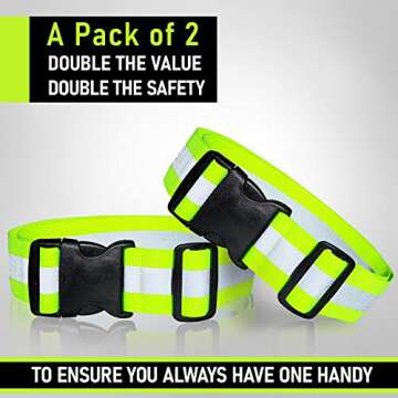 DASHGLOW Reflective Glow Belt Safety Gear for Outdoor Activities