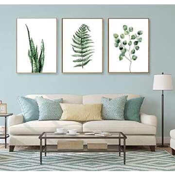 hepix 3PCS Canvas Wall Art - Beautiful Leaf Paintings