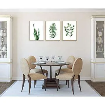 hepix 3PCS Canvas Wall Art - Beautiful Leaf Paintings