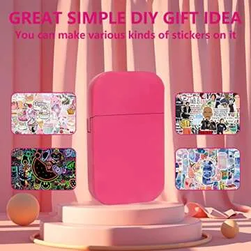 Cute Pink Flame Butane Lighter for Outdoor and Indoor Use