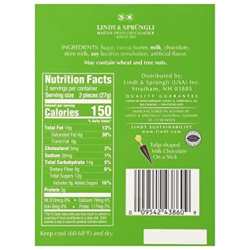 Lindt Chocolate Tulips - Delicious Easter Treats in 4 Pack