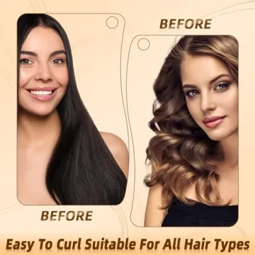 Satin Flexi Rods for Heatless Jumbo Curls – 3pcs Black