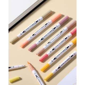 Ohuhu 36 Color Skin Tone Markers - Dual Tip for Artists