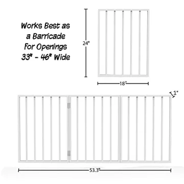 Stylish and Freestanding PETMAKER Dog Gate for Home