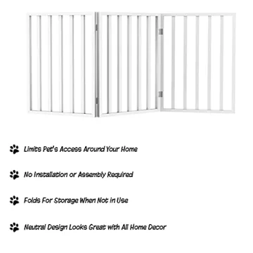 Stylish and Freestanding PETMAKER Dog Gate for Home