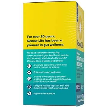Renew Life Ultimate Flora Adult Ultimate Care Probiotic, 150 Billion, 30 Caps (Package May Vary)