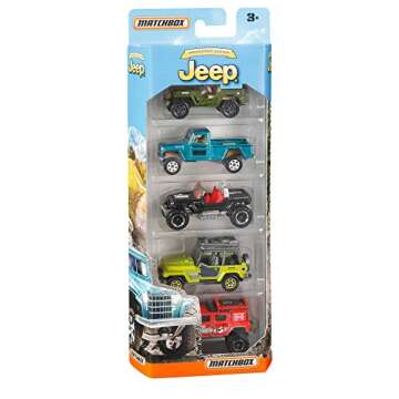 Matchbox Anniversary Edition Jeep 5-Pack, Multicolor
