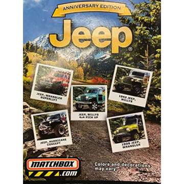 Matchbox Anniversary Edition Jeep 5-Pack, Multicolor