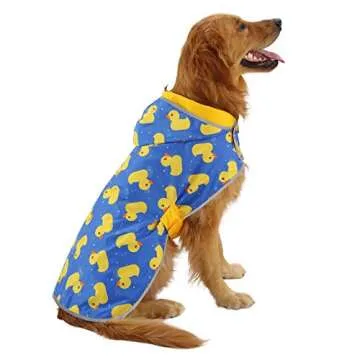 HDE Reversible Dog Raincoat: Stylish & Waterproof