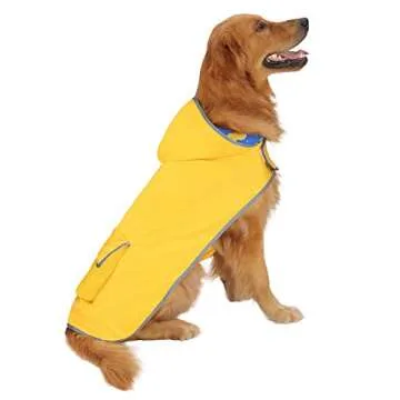HDE Reversible Dog Raincoat: Stylish & Waterproof